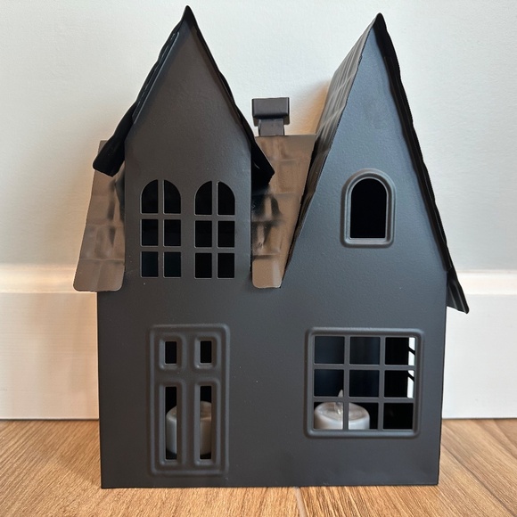 10" Lit Metal Black Halloween House - Hyde & EEK! - Picture 6 of 14